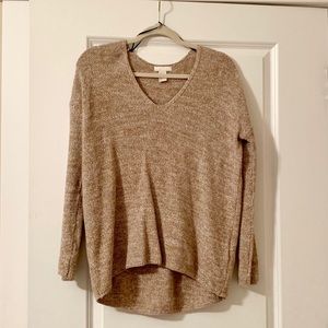 H&M brown v-neck sweater size small